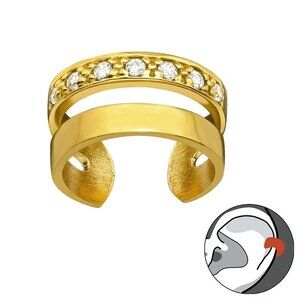 Double Band 14K Gold Vermeil Ear Cuff​